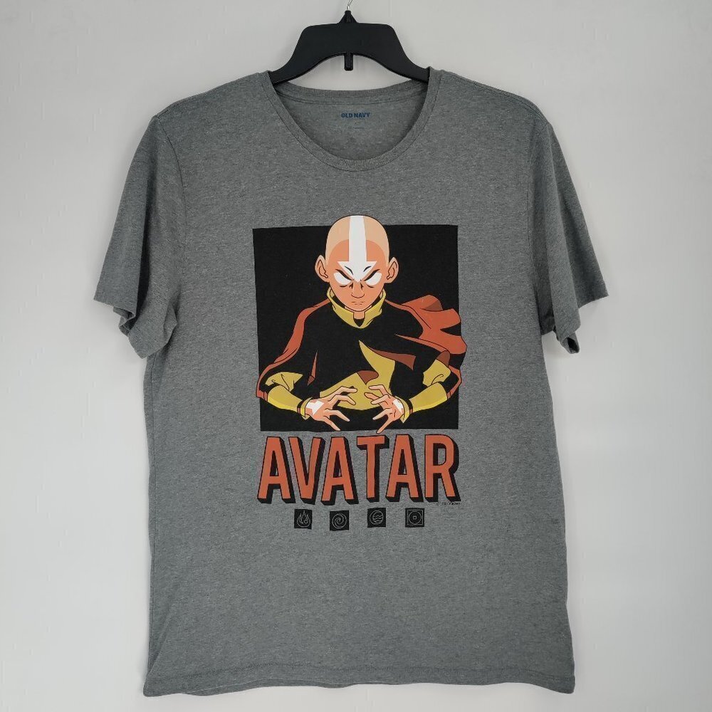 Old Navy Avatar The Last Airbender Crewneck Short Sleeve T-Shirt Large Men Gray